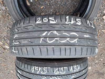 205/45 R17 84W letní použité pneu BRIDGESTONE POTENZA S001