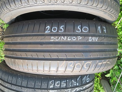 205/50 R17 89V letní použitá pneu DUNLOP SPORT BLUERESPONSE