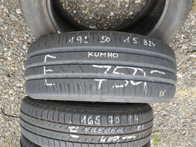 195/50 R15 82V letní použitá pneu KUMHO SOLUS HS51