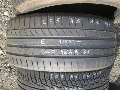 235/45 R17 94Y použitá letní pneu GOOD YEAR EAGLE F1