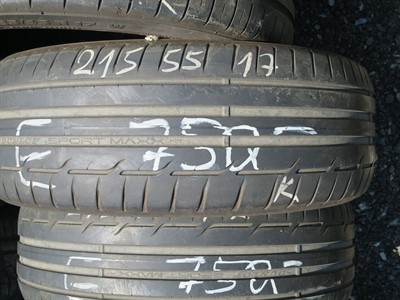 215/55 R17 94Y letní použité pneu DUNLOP SPORT MAXX RT