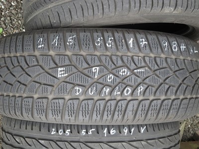 215/55 R17 98H zimní použitá pneu DUNLOP SP WINTER SPORT 3D XL