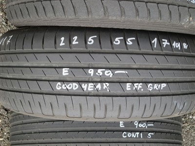 225/55 R17 101W letní použitá pneu GOOD YEAR EFFICIENGRIP XL