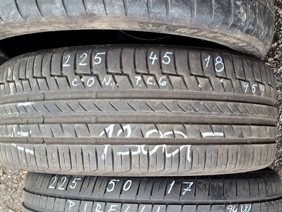 225/45 R18 95Y letní použitá pneu CONTINENTAL PREMIUM CONTACT 6