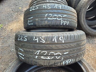 225/45 R19 92W letní použité pneu BRIDGESTONE TURANSA