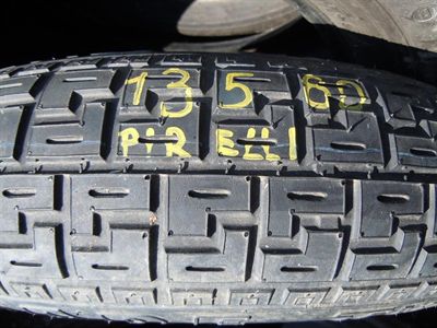 dojezdové kolo FIAT 4x98x58 ; 135/80 R15 80P letní použitá pneu PIRELLI SPARE TYRE